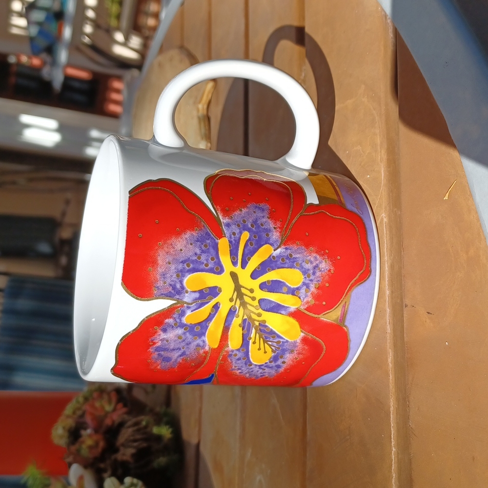 💚Laurel Birch Wild Hibiscus mug